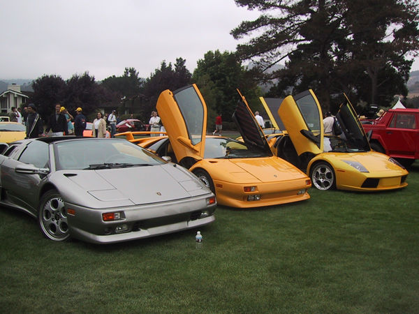 The Lamborghini lineup is just as impressive