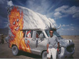 Flaming Van